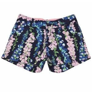 Lilly Pulitzer Foxglove Floral Callahan Shorts - Women| Size: 8 mint condition